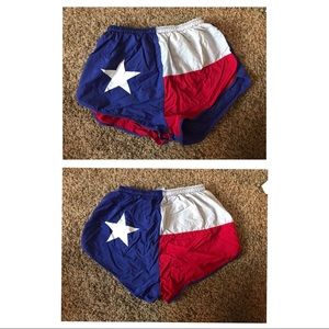 Texas flag shorts!! Size M